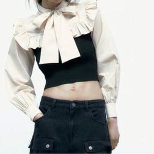 Zara Bow Detail Top